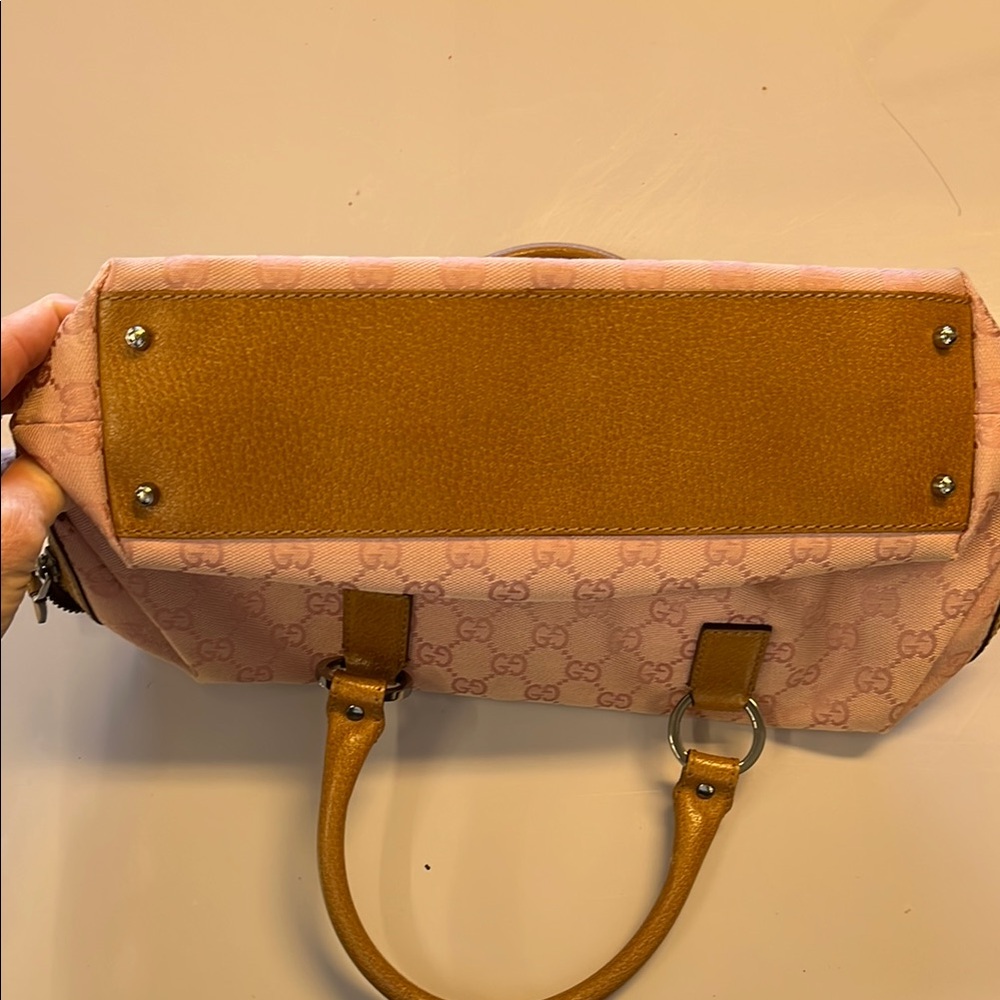 Gucci Pink and Brown Satchel - Picture 9 of 13